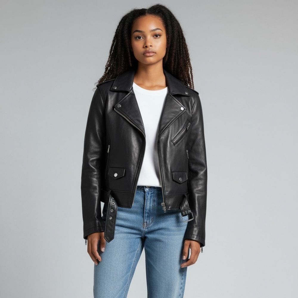 🖤Authentic Mackage Black Leather Moto Jacket (Women’s)